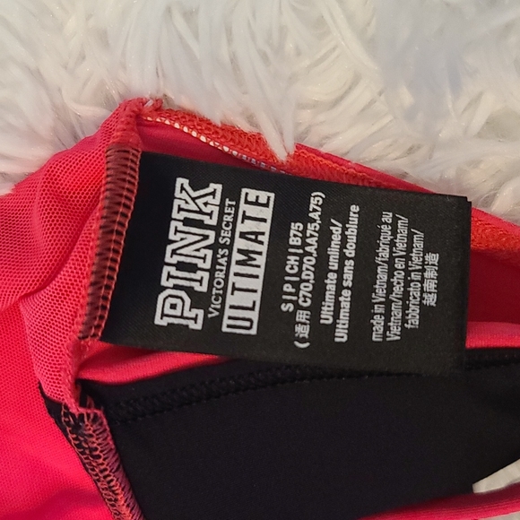 Pink VS | pink criss cross sports bra | size small - Picture 7 of 7